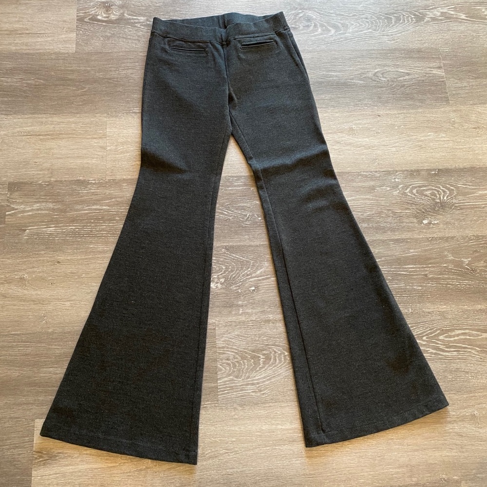 Soft twill wide leg pants